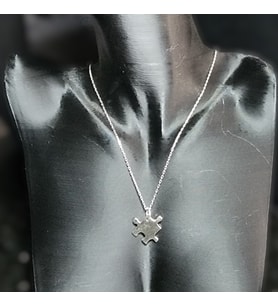 925 Ayar Gümüş, Puzzle Kolye Ucu