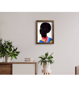 BK Home Doğal Masif Ahşap Çerçeveli Tablo 45x65cm-22