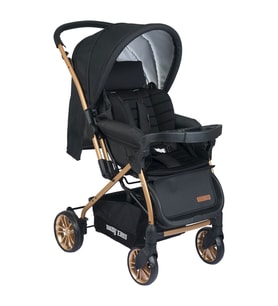 Baby Enzo Step20 Tablalı Çift yönlü Bebek Arabası Gri (Siyah)