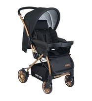 Baby Enzo Step20 Tablalı Çift yönlü Bebek Arabası Gri (Siyah)