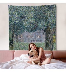 Gustav Klimt'in Avusturya'daki Çiftlik Evi Duvar Örtüsü-8343