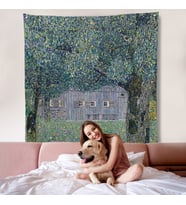 Gustav Klimt'in Avusturya'daki Çiftlik Evi Duvar Örtüsü-8343