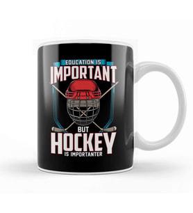 Education Is Important But Hockey Is Importanter Kupa Bardak Porselen