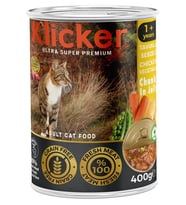 12 ADET JÖLELİ PARÇA ETLİ YETİŞKİN KEDİ KONSERVE YAŞ MAMASI SEBZELİ VE TAVUKLU 400 GR