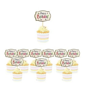 Happy Bırthday Varaklı Kürdan 10 lu