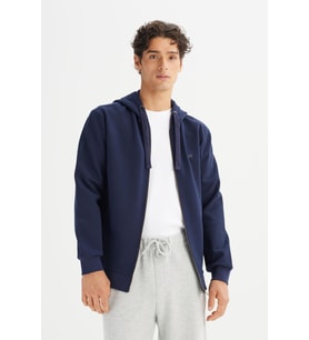 Erkek Pike Interlock Full Zip Sweatshirt DarKNavy