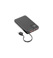 10000 mAh Wireless Powerbank 15W Kablosuz Hızlı Şarj LED Göstergeli Taşınabilir Şarj (Siyah)