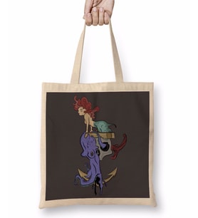 Mermaid Bez Çanta Uzun Saplı
