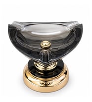 Gold Tabanlı Füme Cam Dekoratif Lüks Küllük