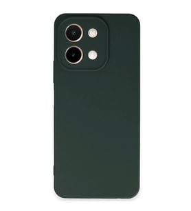 Vivo Y28 Kılıf First Silikon - Koyu Yeşil