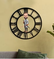 Kişiye Özel Veteriner Karikatür 3D Ahşap Mdf Duvar Saati 219