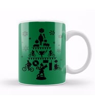Stranger Things Christmas Tree Silhouette Kupa Bardak Porselen