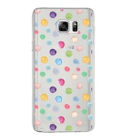 PrintiFy Samsung Galaxy Note 5 ile Uyumlu 1mm Slim Fit Water Color 6 Baskılı Şeffaf  Kılıf