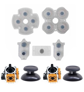 PS4 030 040 050 055 Analog Motor Topuz İç Lastik Tamir Seti Playstation 4 Kol Tamir Yedek Parça (Beyaz)