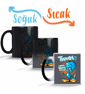 Tweety Tweet Sihirli Kupa Bardak Porselen