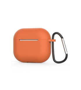 Apple Airpods 3. Nesil Uyumlu Zore Standart Silikon Kılıf (Turuncu)