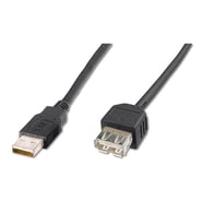 Digitus USB Uzatma Kablosu Siyah USB 2.0 (1.8m)