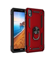 Xiaomi Redmi 7a Kılıf Sofya Yüzüklü Silikon Kapak - Kırmızı