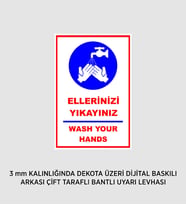 ELLERİNİZİ YIKAYIN 25X37 CM