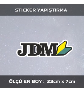 jdm etiket sticker -2adet çıkartma araba motosiklet kask atv tablet pc buzdolabı otomobil bilgisayar uyumlu