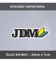 jdm etiket sticker -2adet çıkartma araba motosiklet kask atv tablet pc buzdolabı otomobil bilgisayar uyumlu