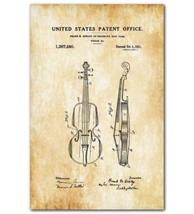 Cakatablo Keman Patent Müzik MDF Tablo