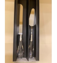 SERVİS PASTA SETİ 2'Lİ  MODEL KRİSTAL GÜMÜŞ KOD 01