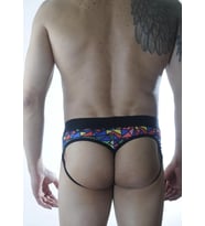 Mulvxbrf Brf02 Erkek Renkli Desenli  Jockstrap (Mulvix)