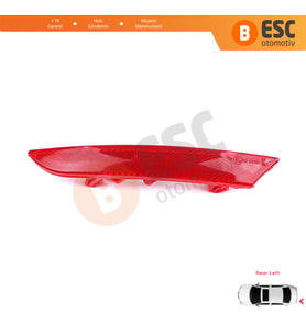 Renault Clio MK5 BF B7 2019-On 265651206R için Sol Arka Tampon Reflektörü