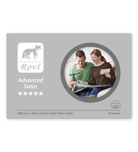 Rovi Advanced Satin Fotoğraf Kağıdı 280gsm 50yp A4 : 50 adet - Beyaz