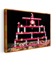 Kanvas Tablo Kong Piksel Minecraft Tablosu Ev Ofis Salon Duvar Dekoru