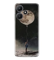 Infınix Hot 30i Kılıf Resimli Desenli Baskılı Silikon Moon Baloon 1368