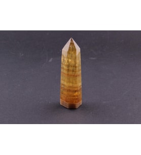 Sarı Florit Doğal Taş Piramit 8 cm, 87 gr, D007