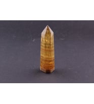 Sarı Florit Doğal Taş Piramit 8 cm, 87 gr, D007