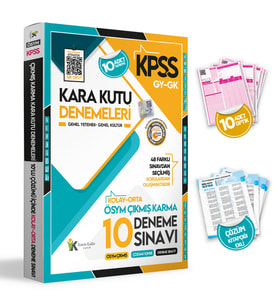 2024 KPSS GY-GK Ön Lisans ÖSYM TÜM Arşiv SEÇME KOLAY-ORTA Çıkmış Karma Karakutu Çözümü içinde 10lu Deneme