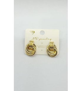 Çoklu Halka Sallantılı Küpe – Gold Motion