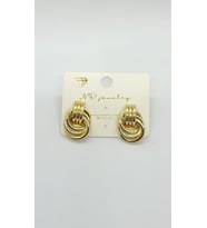 Çoklu Halka Sallantılı Küpe – Gold Motion