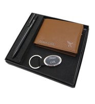 Signator D279 İsme Özel Set - Deri Cüzdan Kartlık + Anahtarlık  + Scrikss Kalem Seti  İsme Özel Hediyelik Set (Karışık)