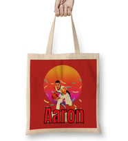 Aaron Gordon Vintage Art - Legend Basketball Gift Bez Çanta Uzun Saplı