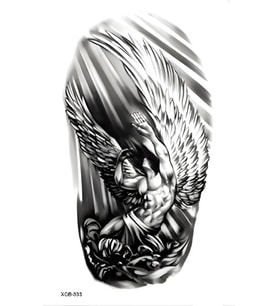 XQB-393 ORTA BOY KANATLI ADAM DESEN GEÇİCİ DÖVME-TATTO