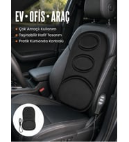 Lexroo Sırt ve Bel Masaj Minderi Motorlu, Kademeli Şiddet Ayarlı Masaj Koltuğu Pedi