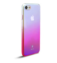 Baseus iPhone 8 / 7 ile Uyumlu Glaze Case Pembe