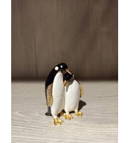 Swarovski Taşlı  Penguen Mücevherlik / Dekoratif Biblo (Beyaz)