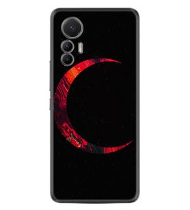 Xiaomi 12 Lite Kılıf Silikon Desen Özel Seri Red Moons 1747
