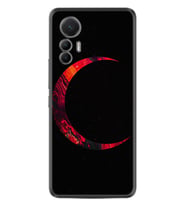 Xiaomi 12 Lite Kılıf Silikon Desen Özel Seri Red Moons 1747