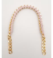 Angel Çanta Aksesuar 40 cm Derili Zincir Pudra Renk Light Gold Metalli
