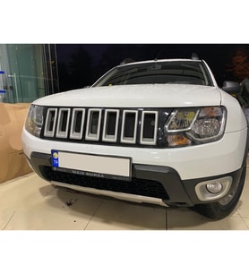 Dacia Duster 1 Ön Panjur Parlak Siyah 2009 - 2017 karlık+bodykit+ek