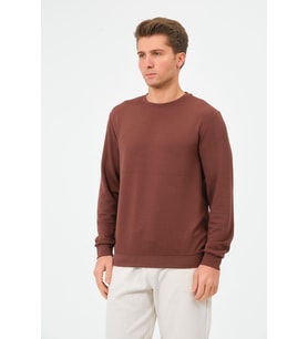 Erkek Oversize Bisiklet Yaka Sucuba Sweatshirt