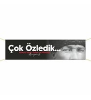 10 Kasım Atatürk'ü Anma Pankartları-005 (Kırmızı)