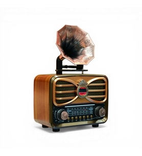Gramafonlu Trend Nostaljik Radyo,Bluetooth Nostalji Radyo